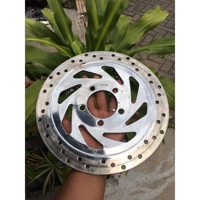 Disc Disk Piringan Cakram Depan Kawasaki Ninja R Chrome Original Bekas Copotan Motor Second 2nd