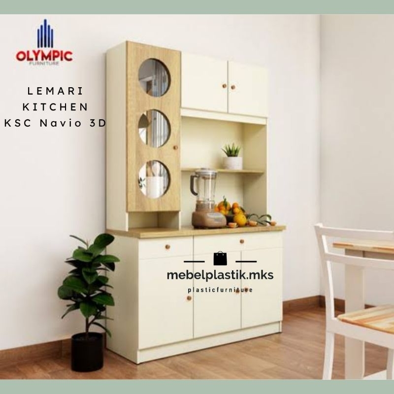 Lemari Set Rak Dapur Kitchen KSC Navio 3D  Olympic