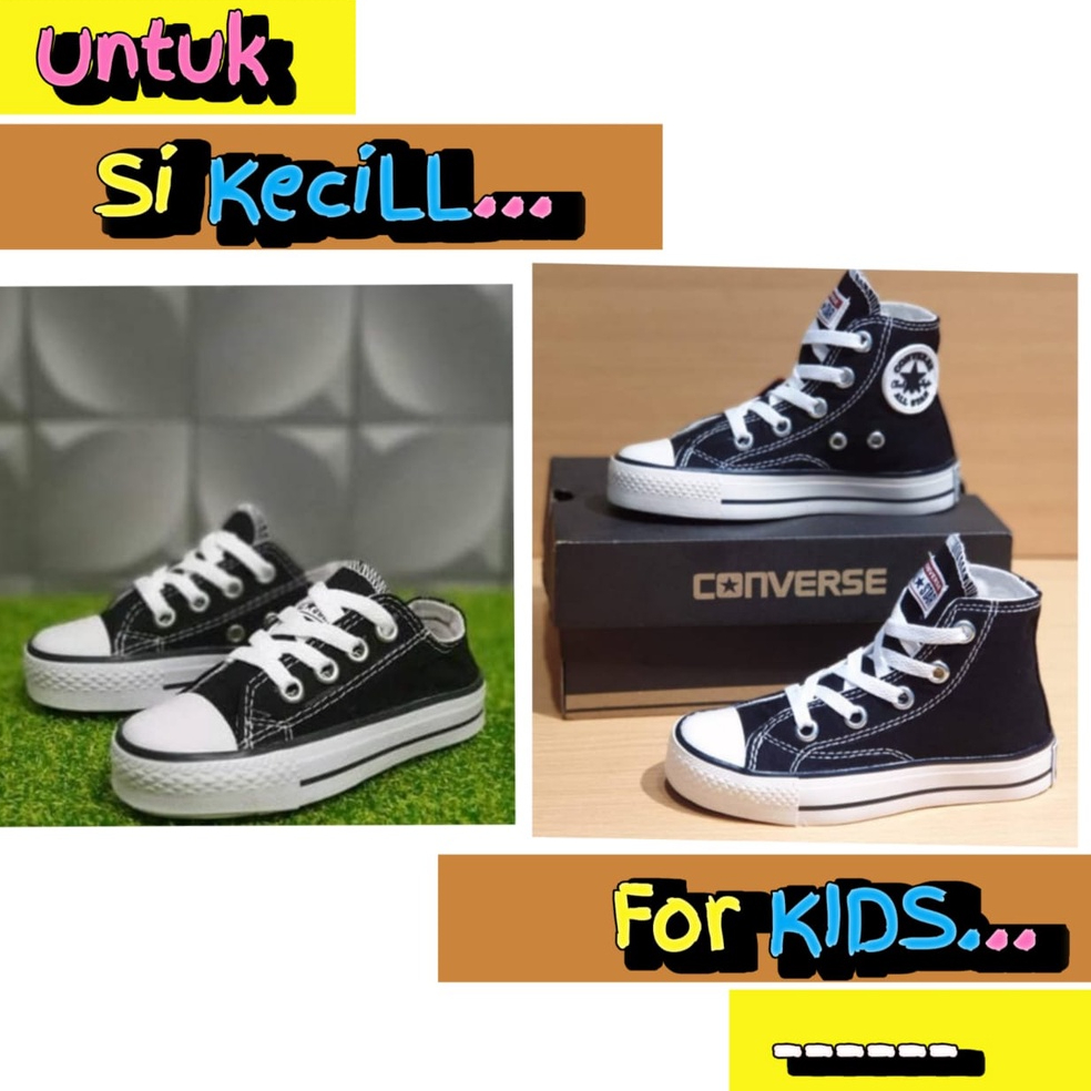 (Uk. 31-35) SEPATU CONVERSE ANAK/SEKOLAH/UKURAN TANGGUNG PLUS BOKS