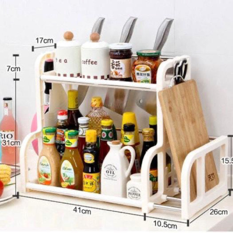 Rak Bumbu Dapur Serbaguna GSF 4102 Rak Organizer GSF 7004 Rak Wastafel Tempat Bumbu Dapur GSF