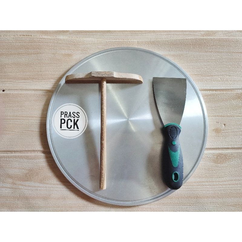 Helle_Bore Loyang Crepes/Leker Ukuran 30Cm Semi Otomatis, Cetakan Crepes Murah Terbagus Termurah