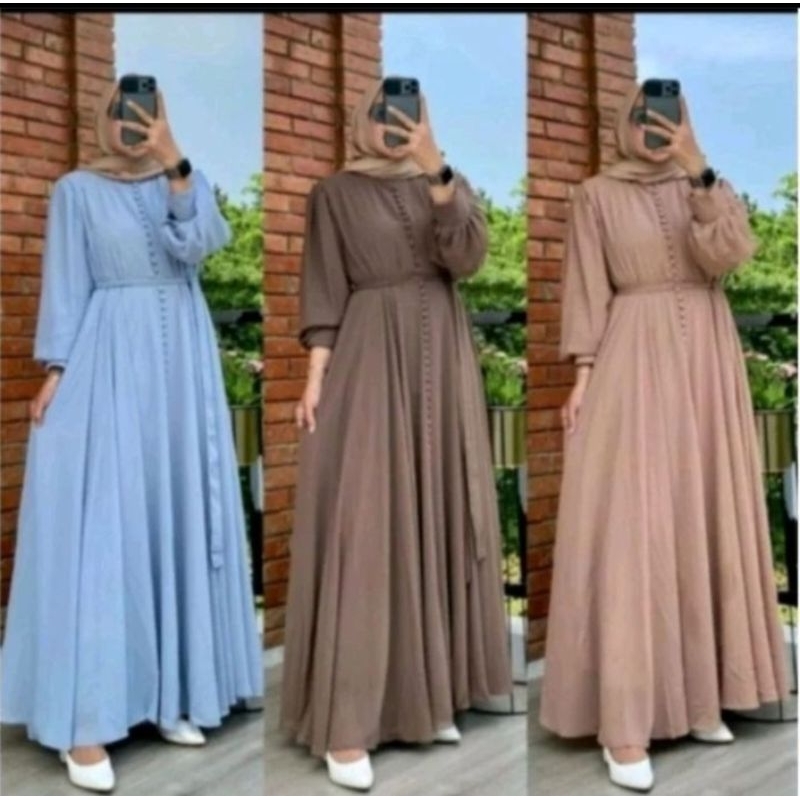 gamis kancing 1000 terlaris