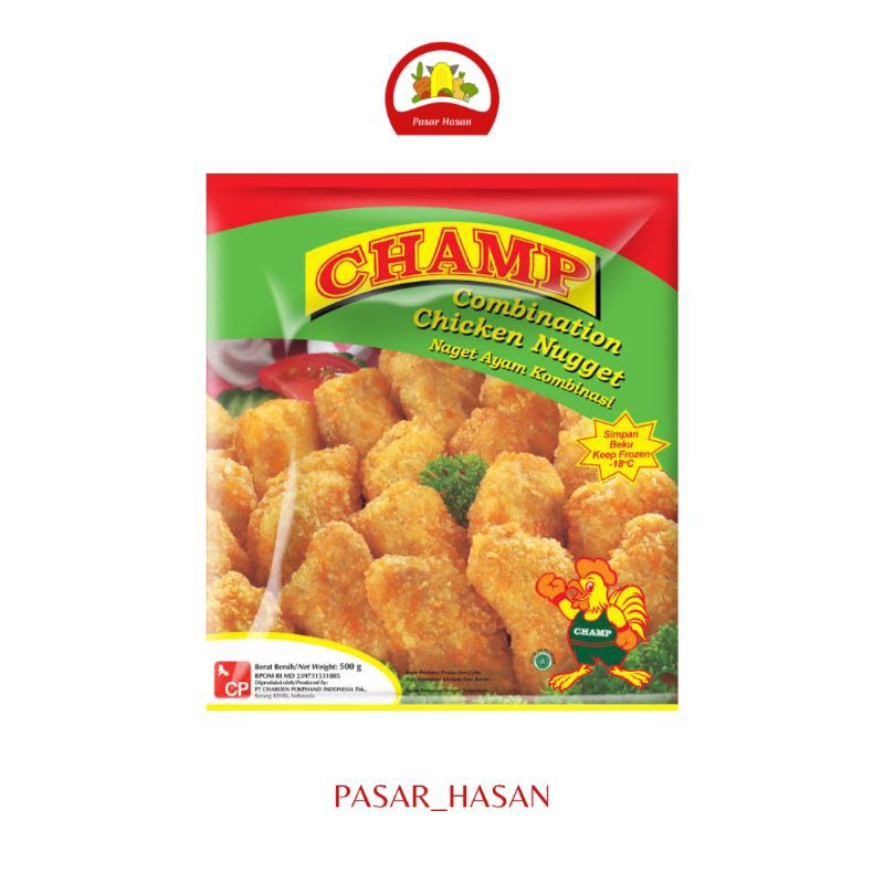 

500gr Chicken Nugget Champ / Naget Ayam | Frozen Food | Pasar Hasan