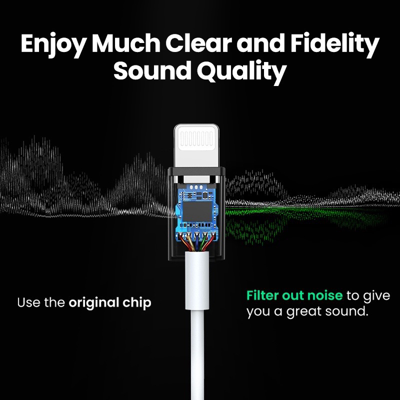 Konverter Adapter Headset Earphone Lightning TO Jack Aux 3.5mm