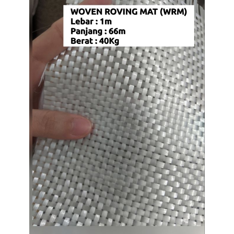 Woven Roving Mat (WRM) WR 600 Per Roll / Woven Roving Fiber / Fiberglass / Fiber Glass / Woven Rovin