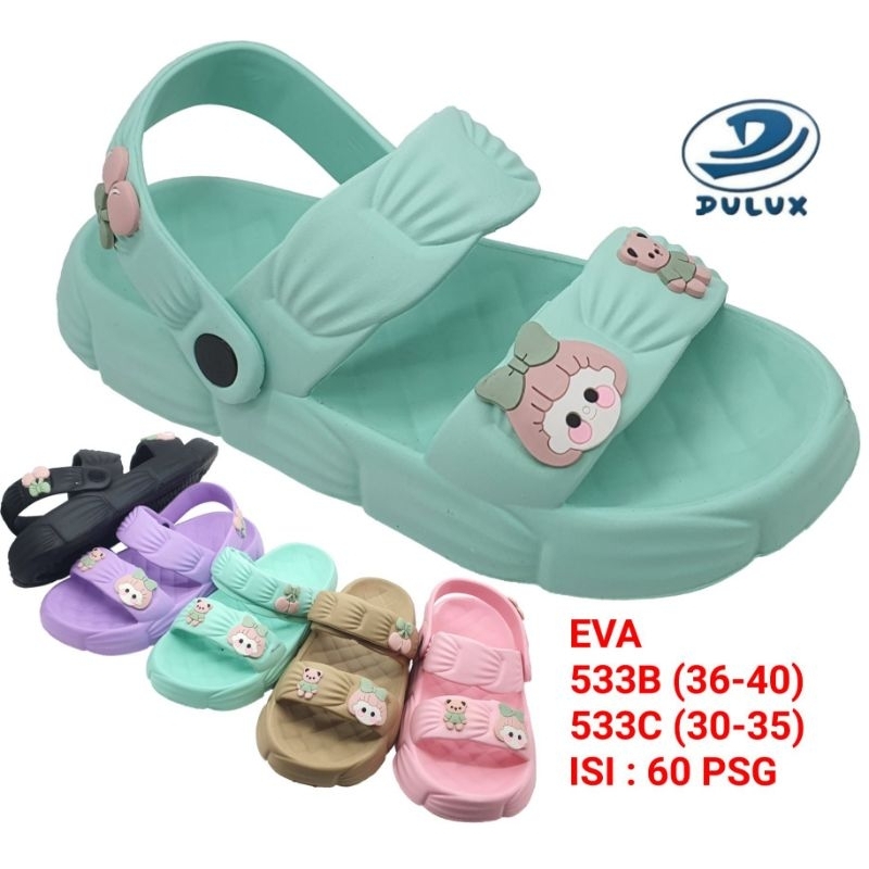 sandal wanita ban 2, sandal dulux 533C uk 30-35