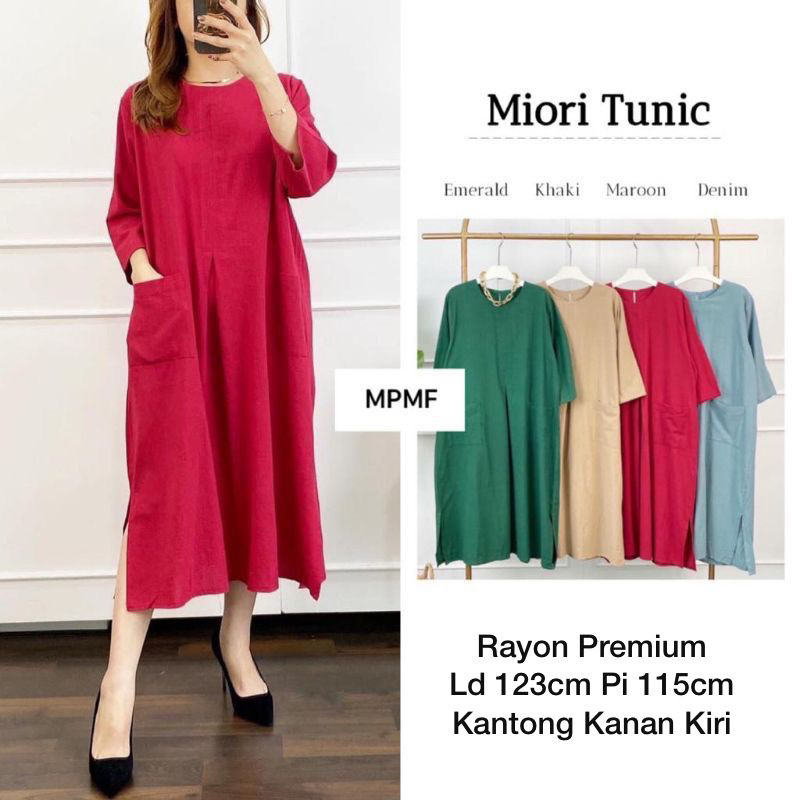 Atasan Wanita Tunic Miori Polos Jumbo Set Rayon Premium | Atasan Wanita Tunic | Atasan Wanita Polos Jumbo | Atasan Tunix | Premium Quality | COD