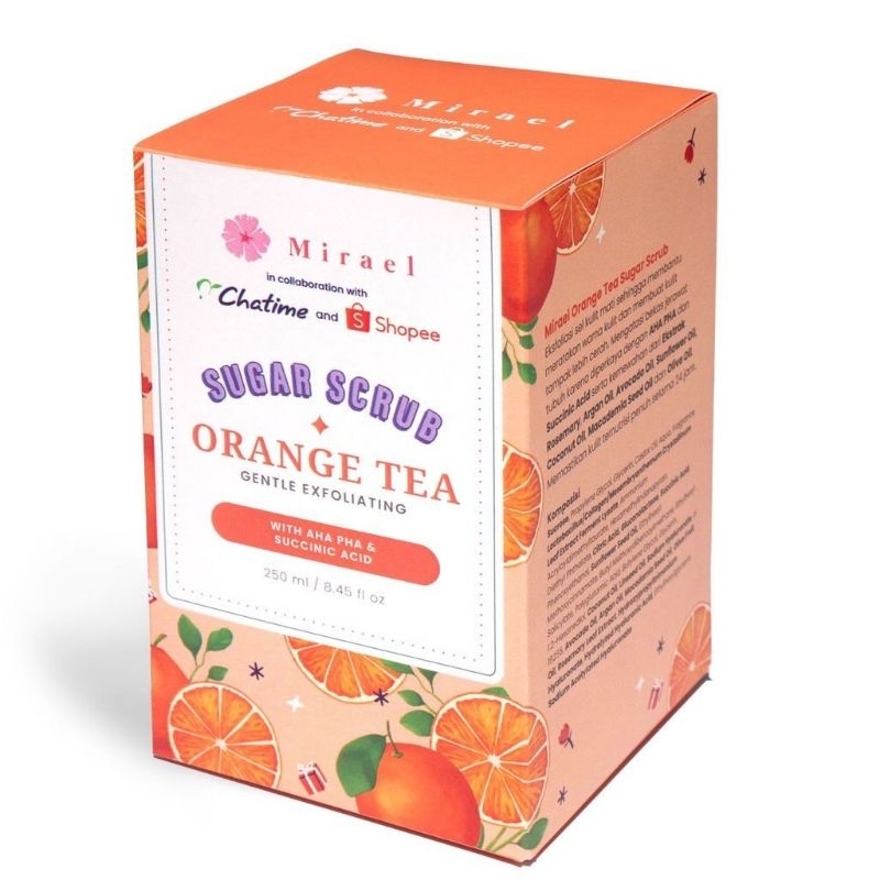 [250ml] Mirael Sugar Scrub Orange Tea Gentle Exfoliating