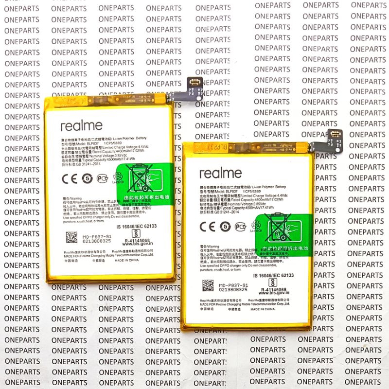 BATT BATTERY BATRE BATERAI BATEREI REALME 8 PRO BLP837 ORIGINAL