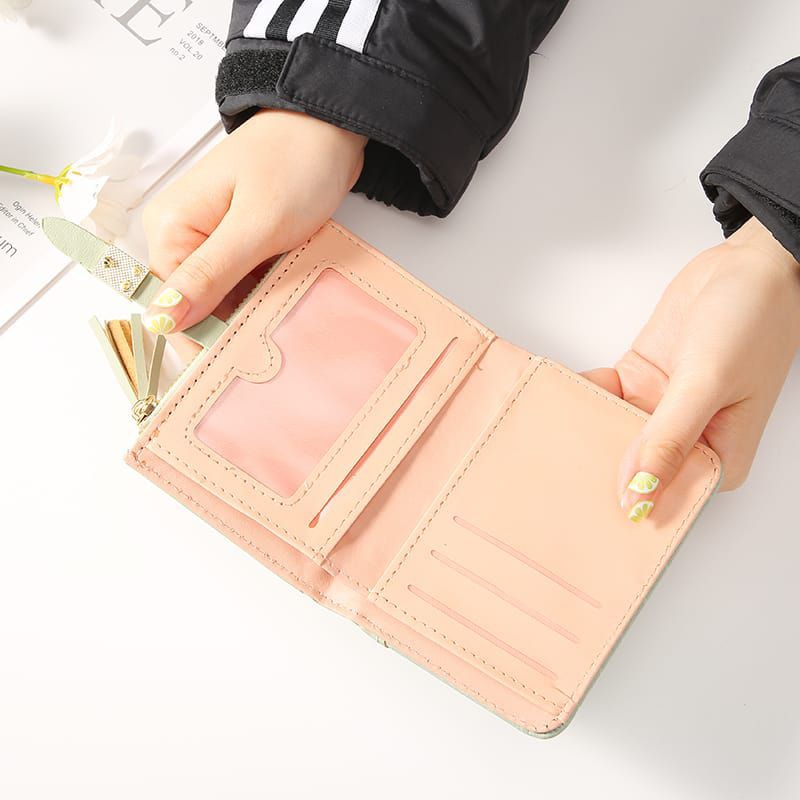 2044 Dompet Lipat Wanita Elegan Import