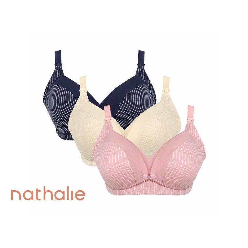 Nathalie Bra Menyusui KATUN NTA 3336 Busa Tipis Tanpa Kawat Original