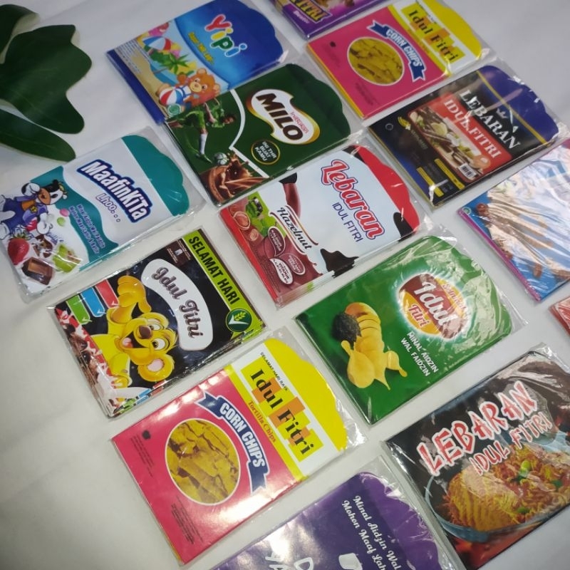 

100 Pack isi 10 Amplop Lebaran Unik Snack || Amplop Unik || Amplop Idul Fitri Lebaran || Amplop Uang Unik