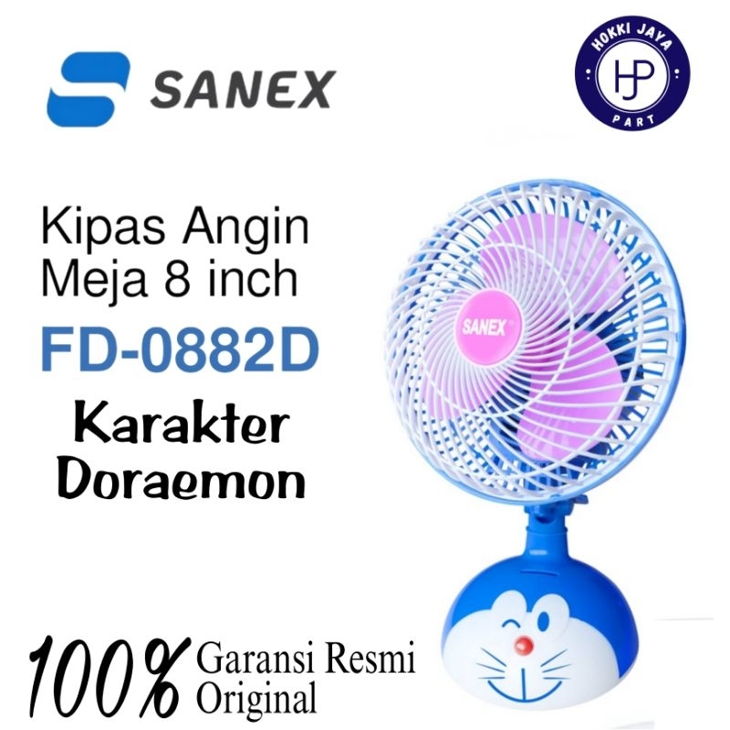SANEX FD 0882D Kipas Angin Meja 8inch Karakter Doraemon