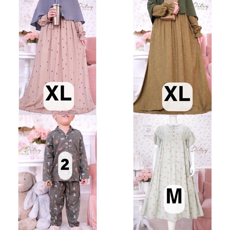 DITSY MARET 2023 [ ANIKA TAN EVRA OLIVE DINOSAUR PJM RAINBOW SUMMER]