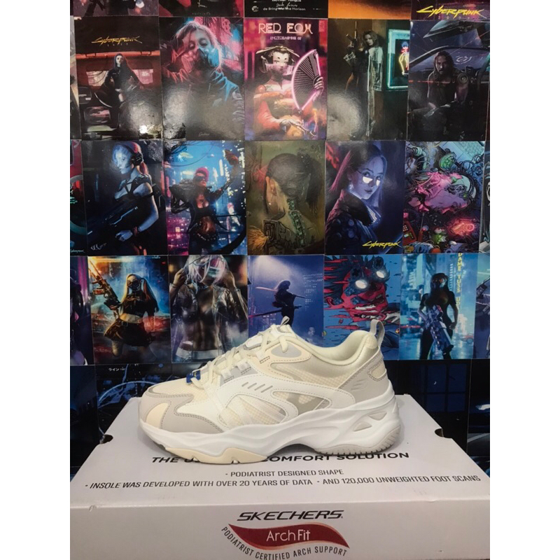 Skechers Dlites White 4.0 Womens