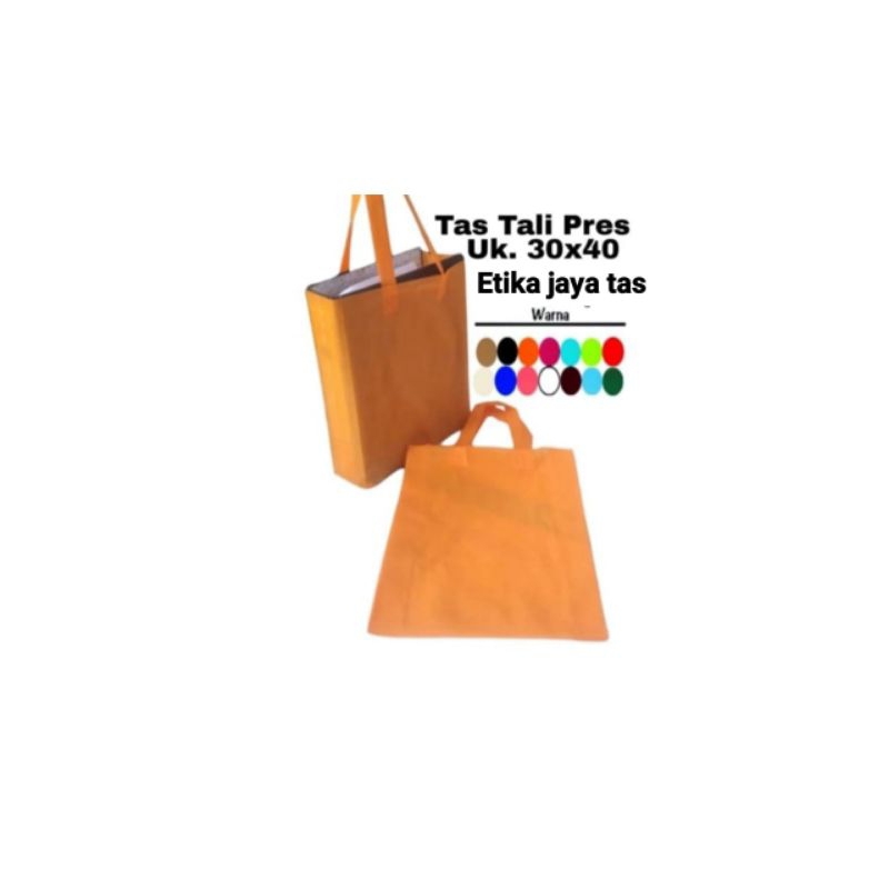 (1lusin = 12 pcs) tas spun bond press / goodie bag / tad handle 30x40x8