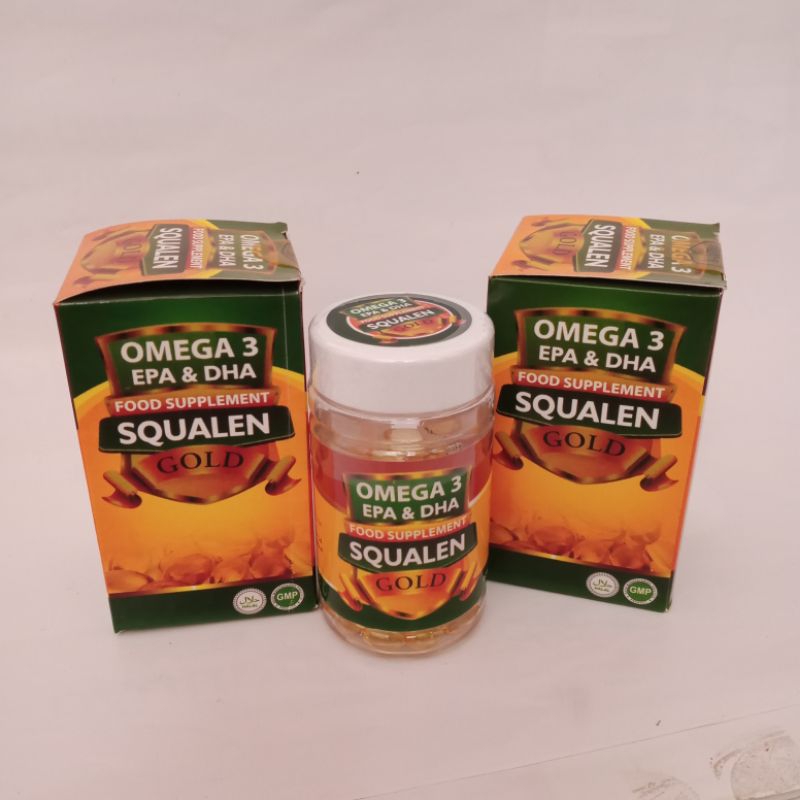 Squalen Gold Omega 3 EPA & DHA Nutrisi otak dan jantung