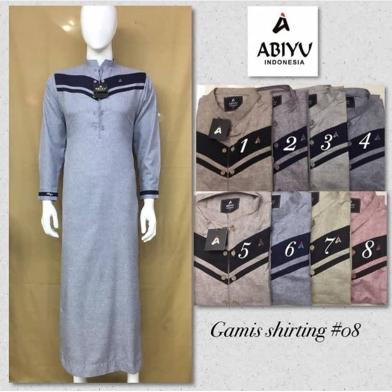 ABIYU JUBAH,ABIYU KOKO,ABIYU KEMKO,ABIYU PREMIUM,KEMEJA,ATASAN,PAKAIAN PRIA,JUMBO,BAJU UMROH,LEBARAN