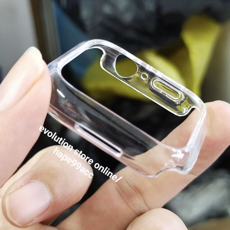 Apple watch 38mm 40mm 42mm 44mm hard case Bumper tanpa pelindung LCD