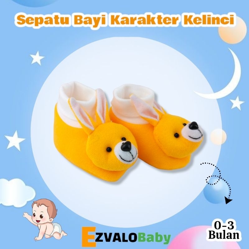 SEPATU BAYI NEWBORN KARAKTER KEPALA KELINCI