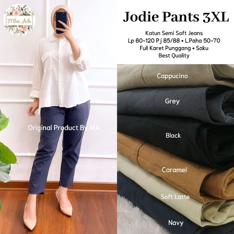 JODIE PANTS 3XL • Bahan Katun Semi Soft Jeans