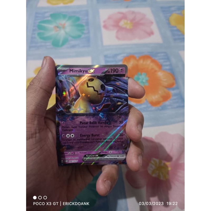 kartu pokemon bahasa Indonesia scarlet violet mimikyu ex promo