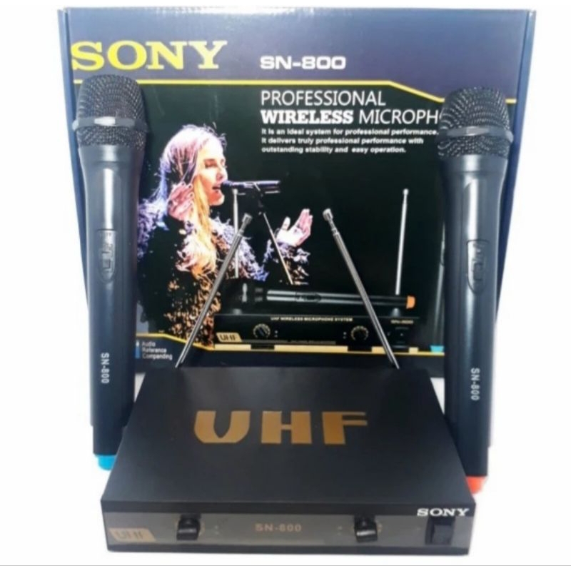 Mic Sony Wireless Dual Mic SN800 Mikropon Sony SN 800 Mikrofon Sony SN-800
