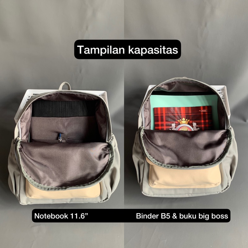 Zia Backpack Kanvas Sedang