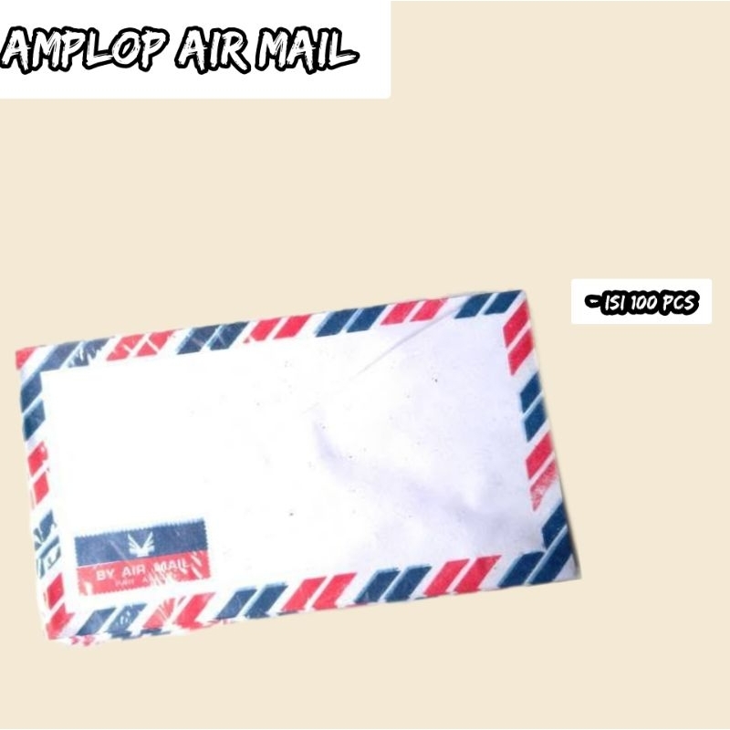 

Amplop merk air mail ukuran 15×8 cm (isi 100 pcs)