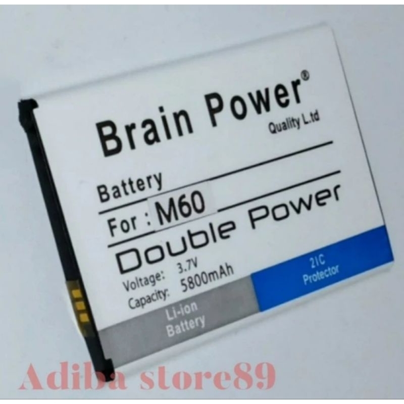 Baterai Batre Evercoss M60 Double Power Battery