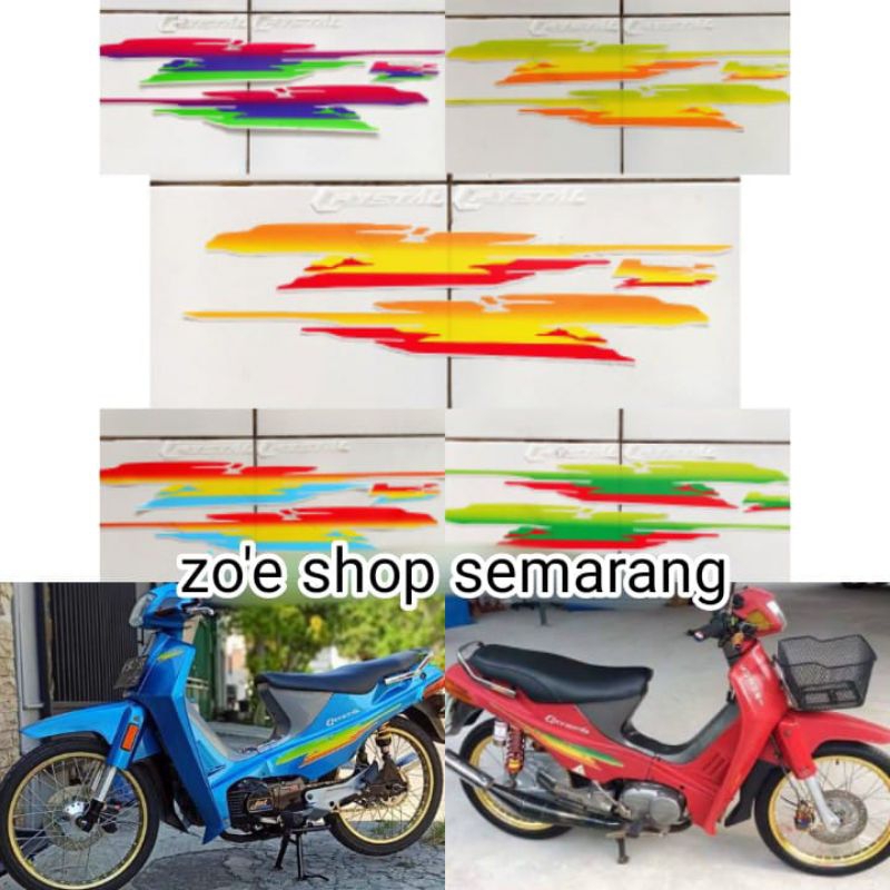striping Suzuki crystal Thailand (bhn transparan) bisa ditimpa pernis