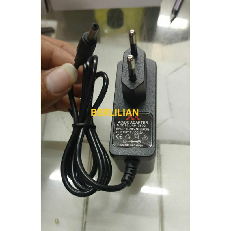 Adaptor DC 5V 2A + Led input AC 100-240V merek M Made in China