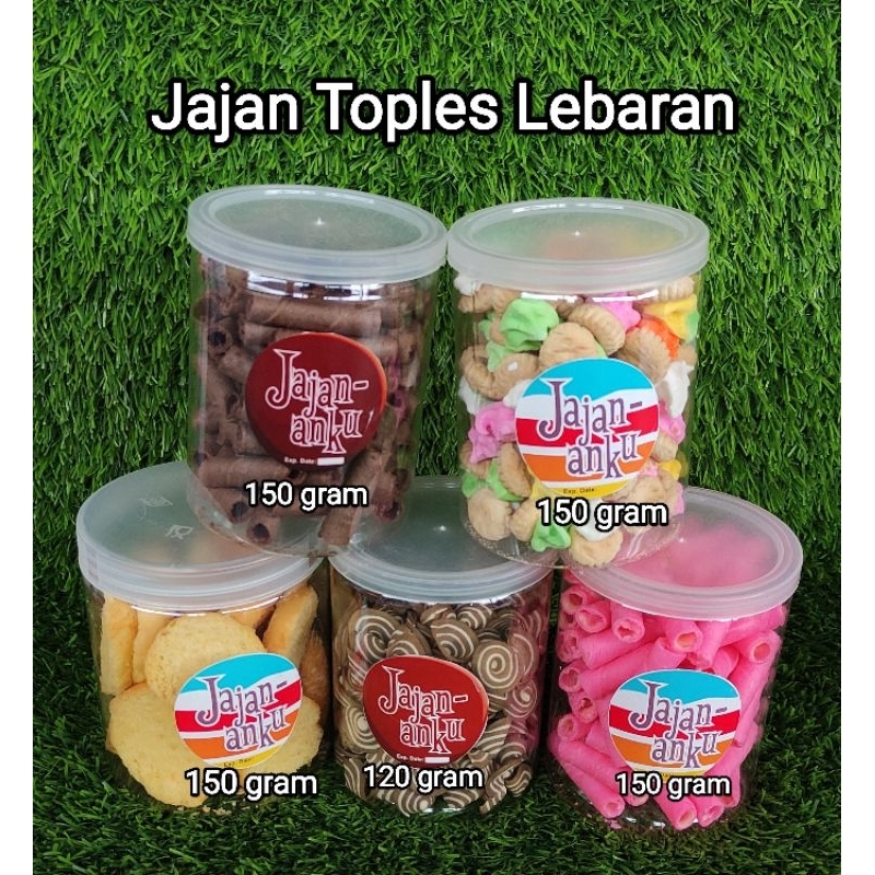 Astor Gem kuping gajah bagelan toples lebaran Macarons, Nastar, Paket kue tester ngeprul endulita 250gram