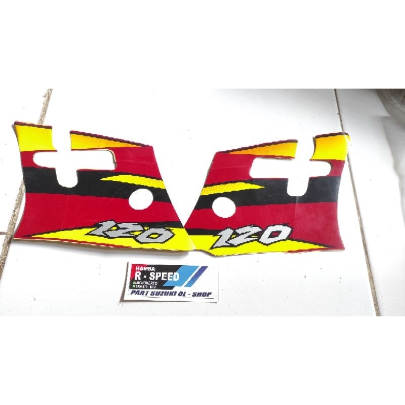 Striping lis sayap satria hiu merah original sgp termurah