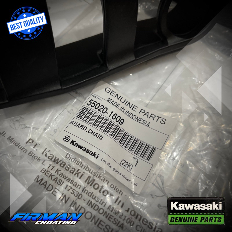 KARET SWING ARM BANTALAN RANTAI GUARD CHAIN NINJA RR ORIGINAL KAWASAKI 55020-1609