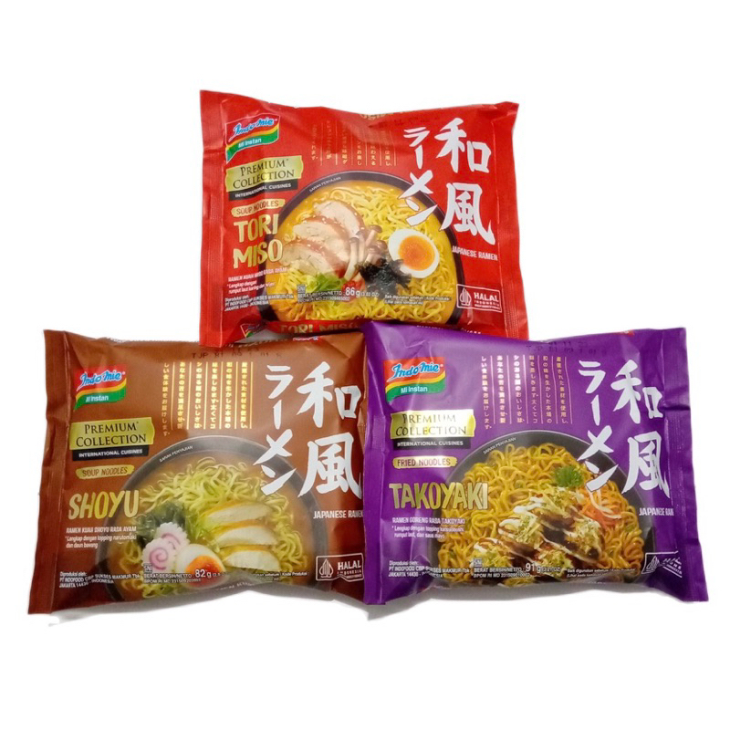 

Indomie Ramen miso Japanese Shoyu, Takoyaki, Tori Miso Viral