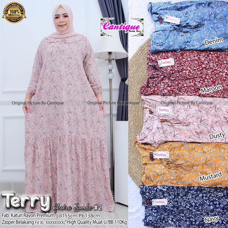 gamis jumbo Ld 140 / dress bigsize / kekinian warna motif terbaru