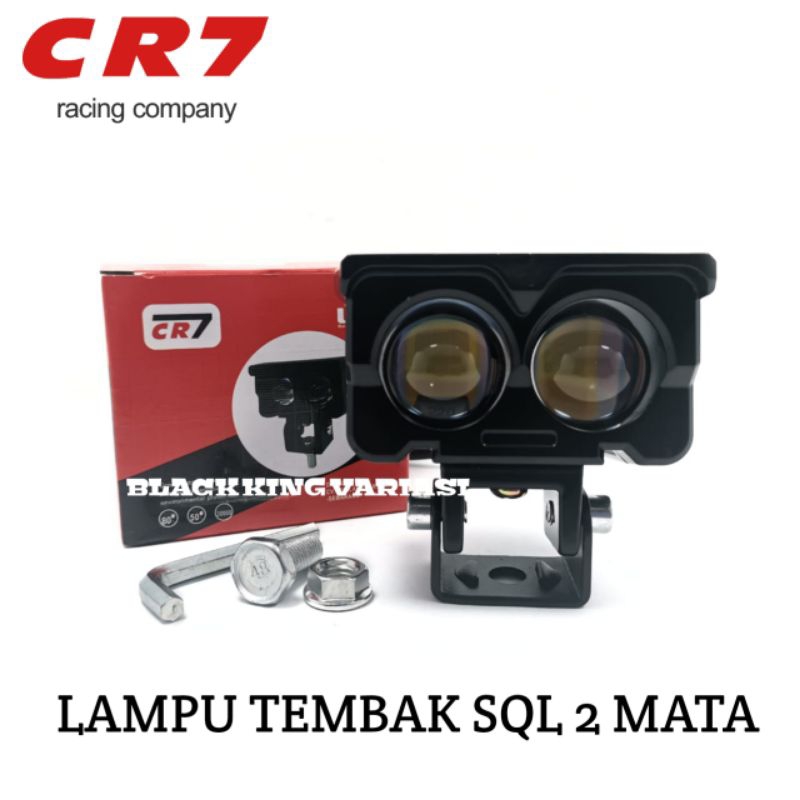 Lampu Tembak SQL 2 Mata Cr7 Lampu Tembak Led Laser D2 Sql Lampu Sorot 2 Mata Foglamp Cr 7 Laser Gun 2 Mata