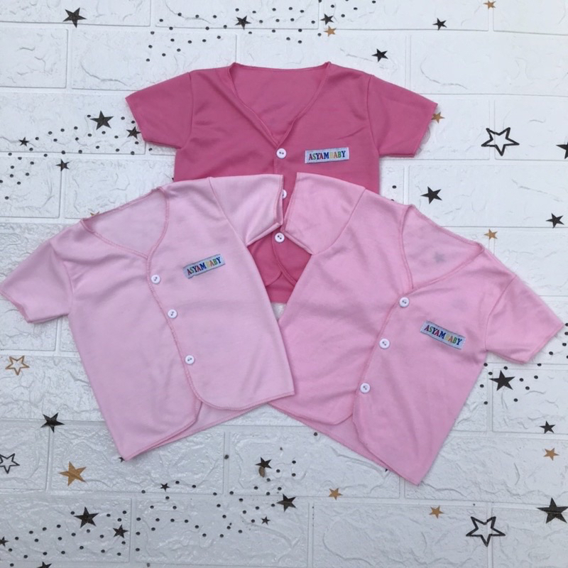 3 PCS Baju Lengan Pendek Bayi Bayi Atasan Bayi Baju Newborn Baju Bayi Baru Lahir Gift Bayi Hadiah Lahiran Bayi baju bayi lengan Pendek ASYAM BABY