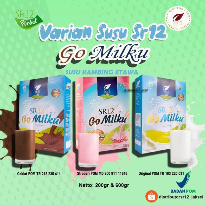 

( READY ) GO MILKU SR12 SUSU KAMBING ETAWA