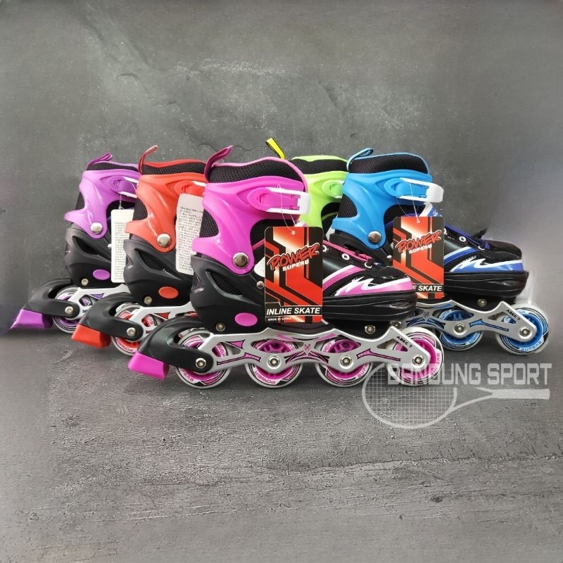 Sepatu Roda Power Spin / Sepatu Roda Power Super B  Anak Dan Dewasa