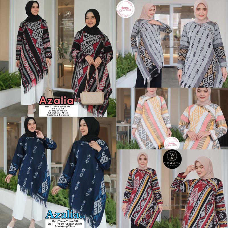 NEW TUNIK AZALIA • AZALIA TUNIK TENUN • TUNIK BATIK TENUN • ATASAN TENUN TUNIK • ATASAN TUNIK TENUN 