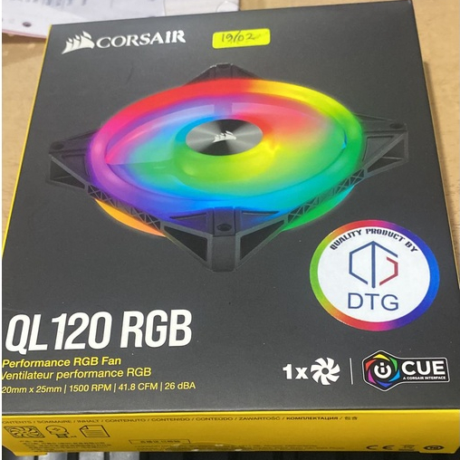 Corsair iCUE QL120 RGB 120mm PWM Single Fan BLACK atau WHITE