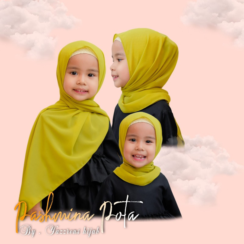 pashmina pota anak  | pashmina instan anak