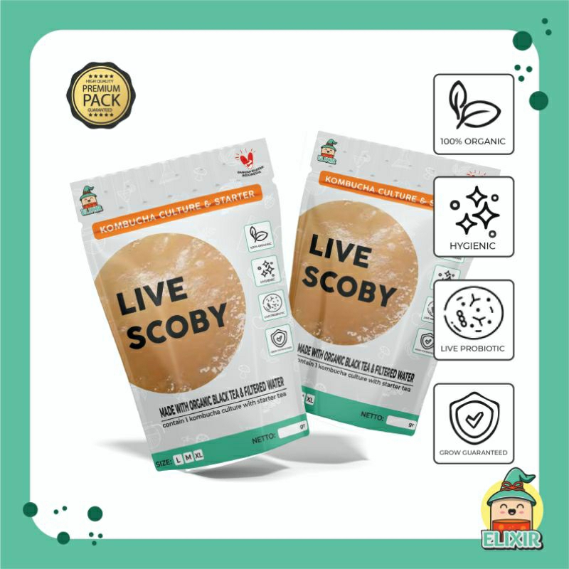 

[Pre-Order] ELIXIR Live Scoby Kombucha Culture and Starter