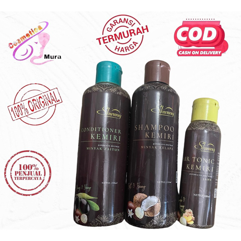 Shining minyak kemiri || shining shampo black super wangi || SHINING CONDITIONER WITH MINYAK ZAITUN BPOM ORIGINAL / contioner shining original