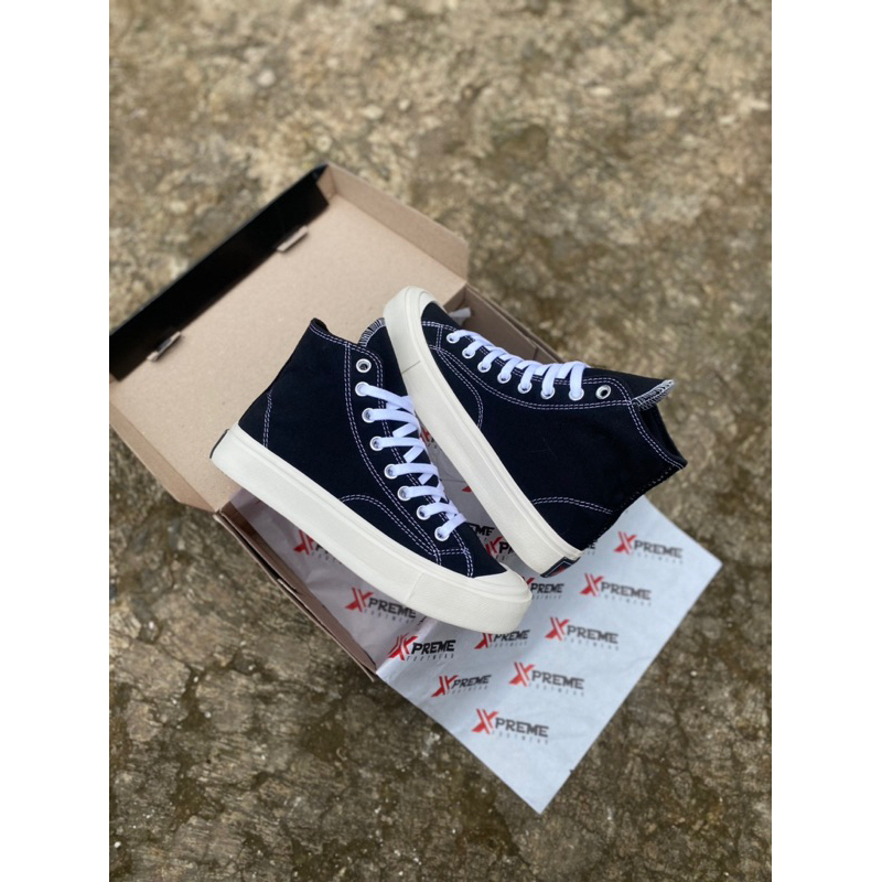 Sepatu Sneakers Pria XPREME Amarlov Etnic High black white ORIGINAL | Sepatu Sneakers | Sepatu Sekolah