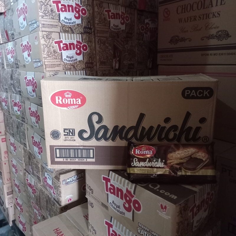 

Roma sandwich 157 gram 1 dus isi 42 pcs