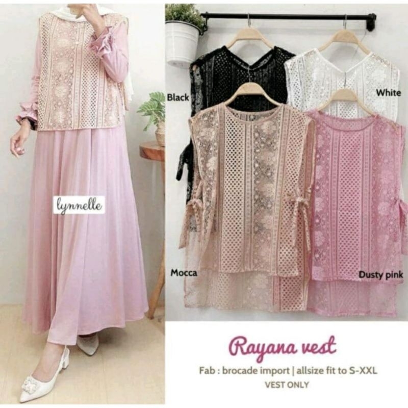 VEST BURKAT TALI WANITA // ROMPI LACE BURKAT // VEST KOREA