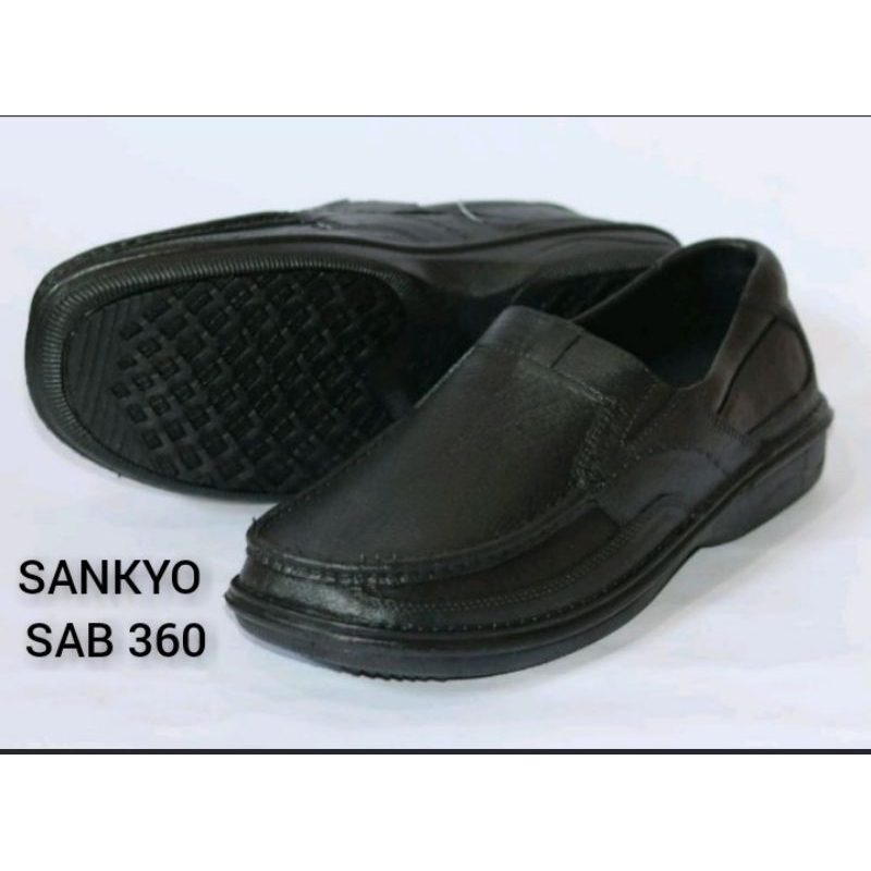 SEPATU KARET SANKYO SAB 360 - SANKYO SAB 355/SEPATU KARET PANTOFEL PRIA/SEPATU KARET HITAM PRIA